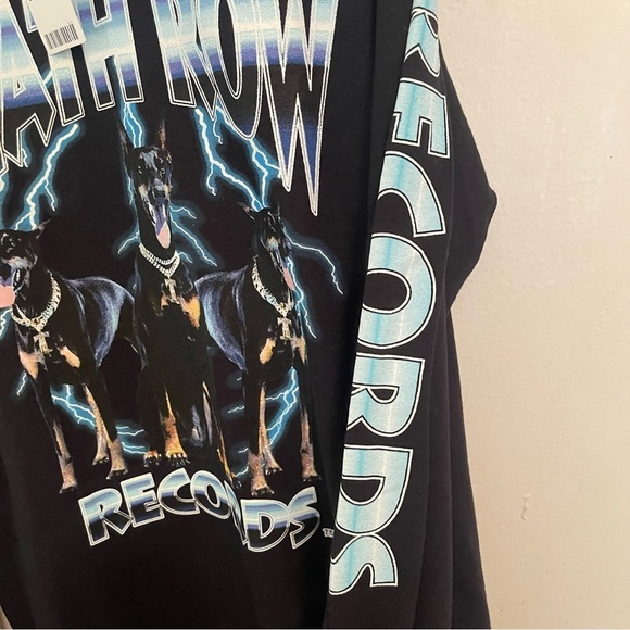 Death Row Records Tee Long Sleeve Shirt Doberman Medium NWT Official Merchandise - Picture 15 of 17